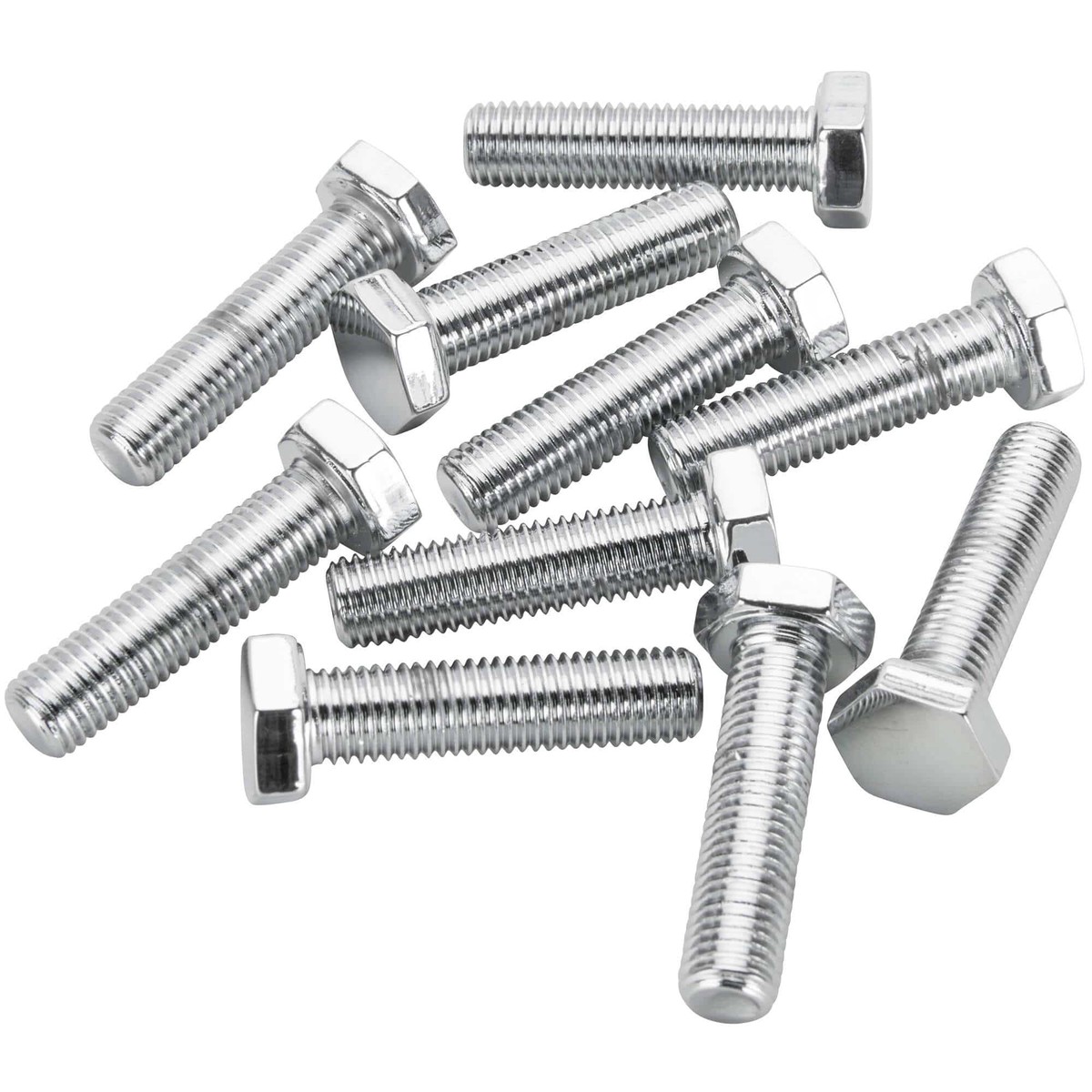 HHC-663 516-24 x 1-14 length Chrome Hex Head Bolt - 10 Pack