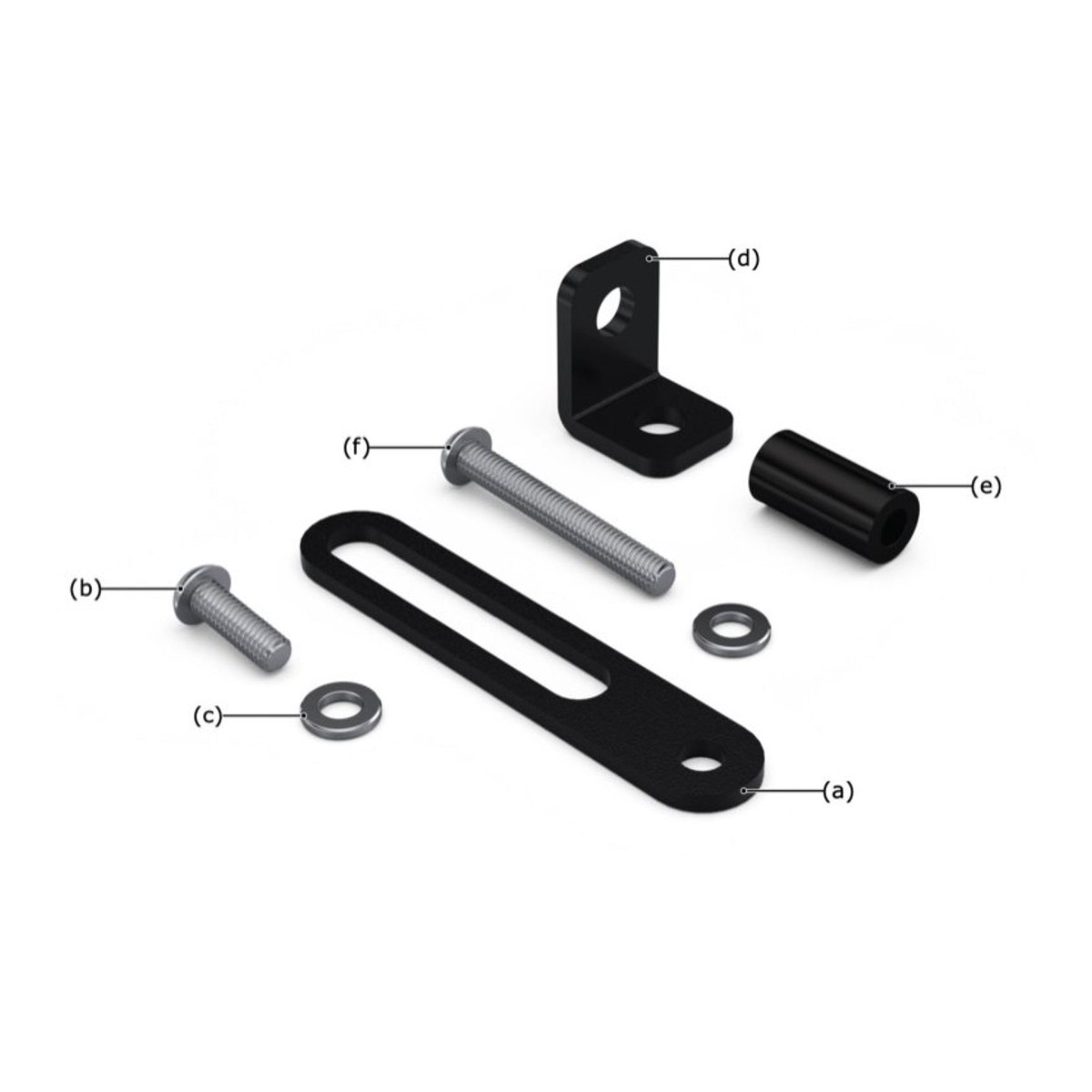 Denali Horn Mounting Brackets Yamaha Tenere 700 21-