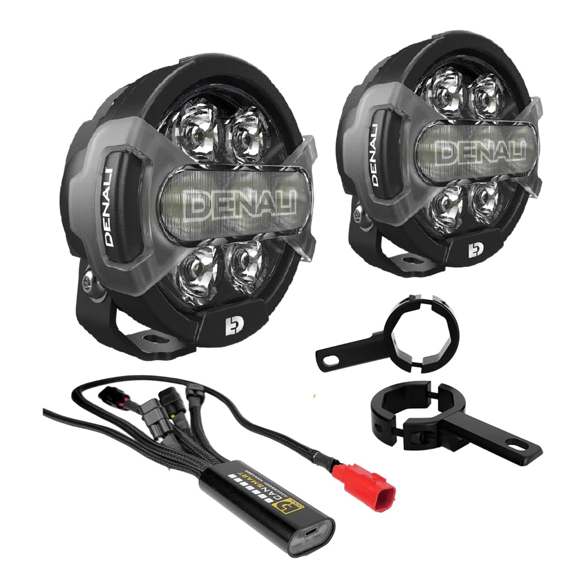 Denali D7 Lighting Bundle with Mounts - Ducati Rally X V4