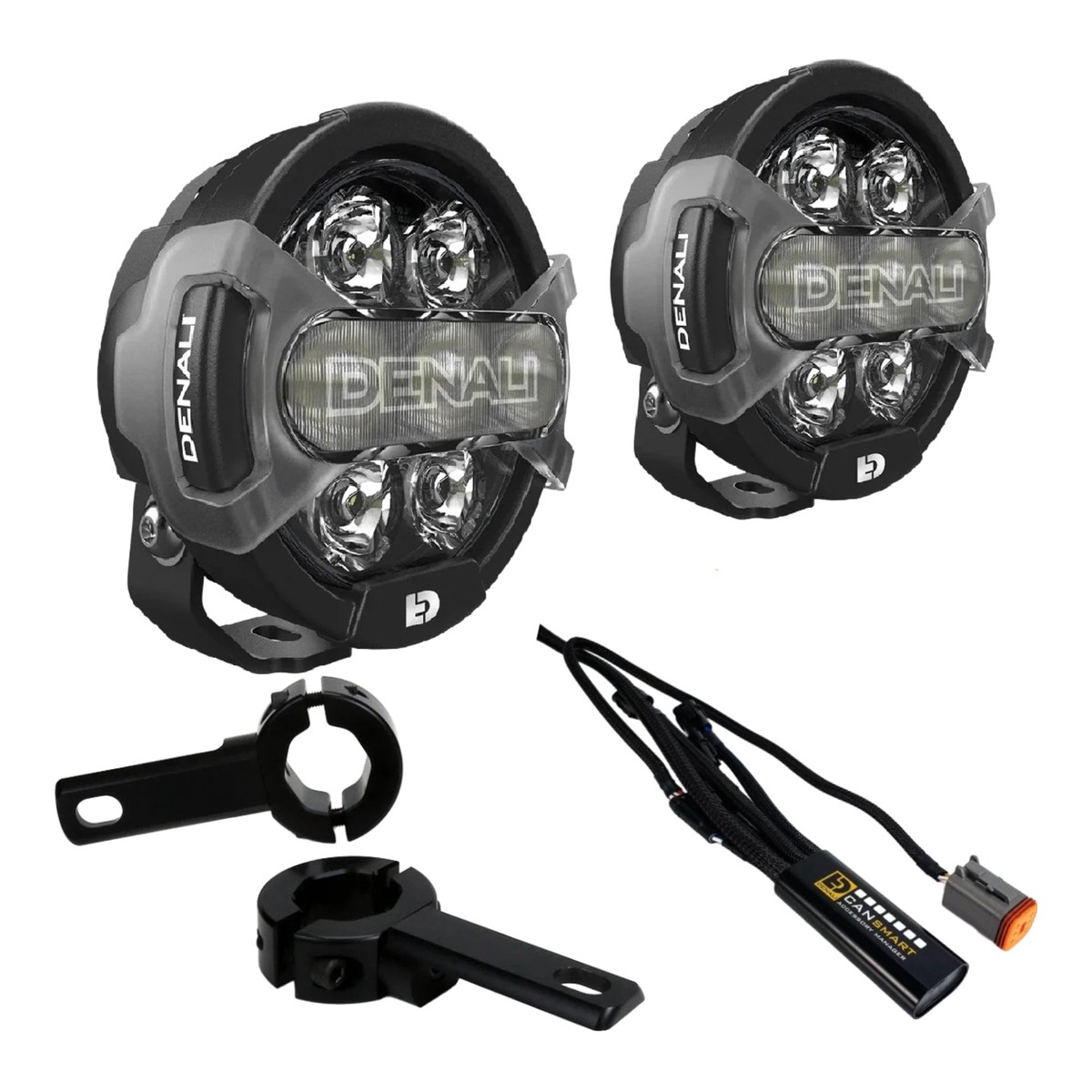 Denali D7 Pro Premium Lighting Bundle with Engine Guard Mount – Harley-Davidson
